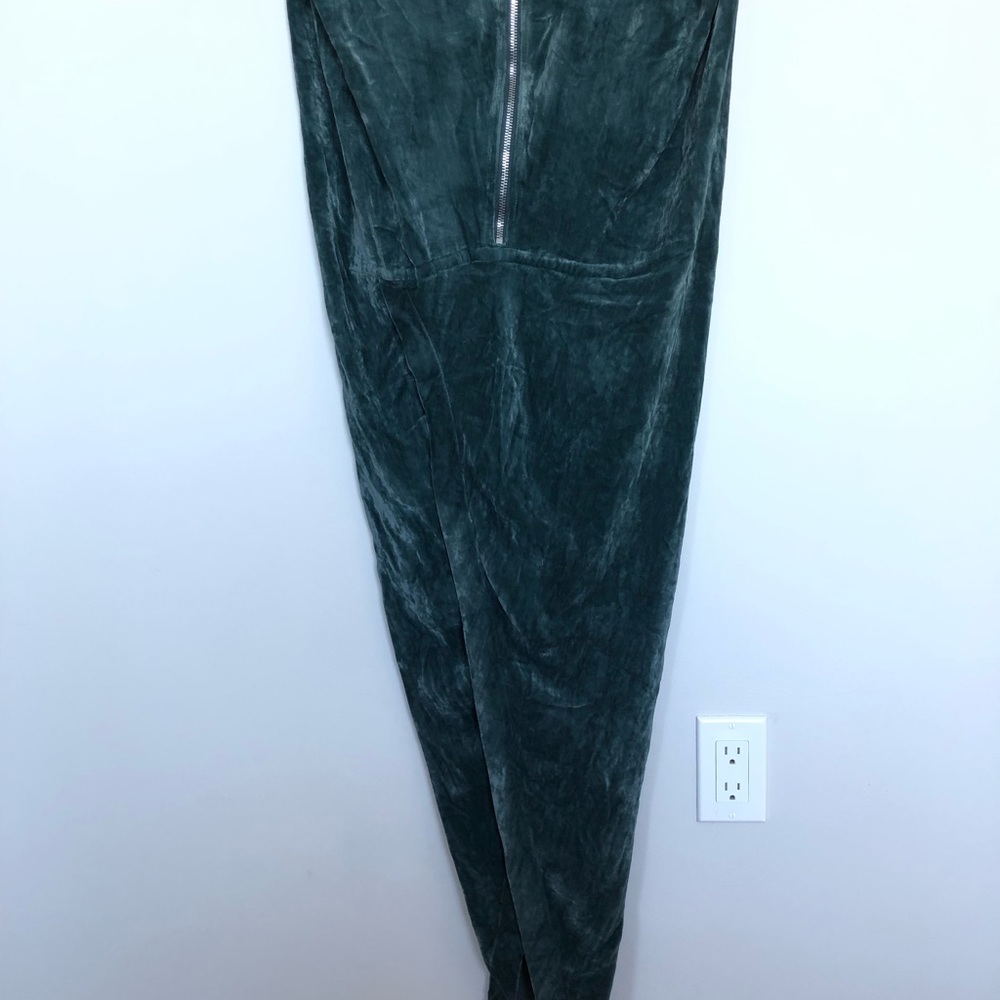 Rick Owens long green emerald velvet gown dress - Picture 4 of 6